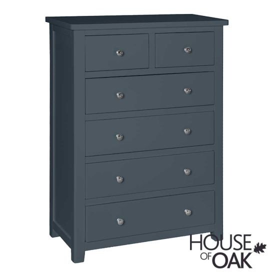 Cotswold Blue 2 Over 4 Chest of Drawers