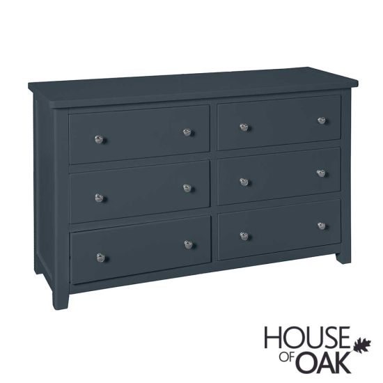 Cotswold Blue 6 Drawer Chest of Drawers