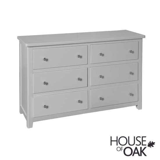 Cotswold Pebble Grey 6 Drawer Chest of Drawers