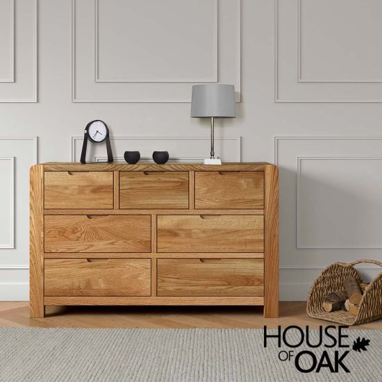 Crescent Oak 3 Over 4 Chest of Drawers