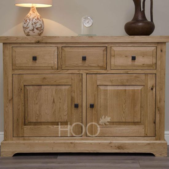 Deluxe Solid Oak Medium Sideboard