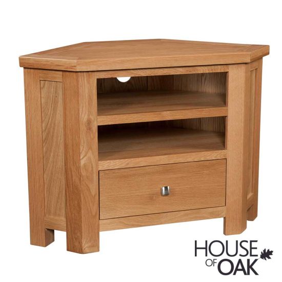 Keswick Oak Corner TV Cabinet