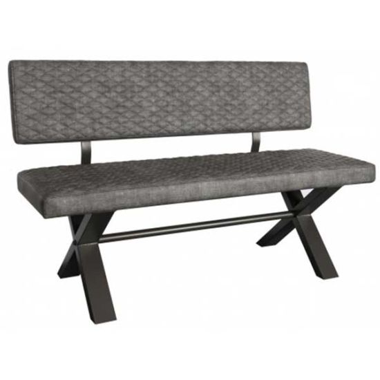 Harmony Upholstered Bench With Back 140cm