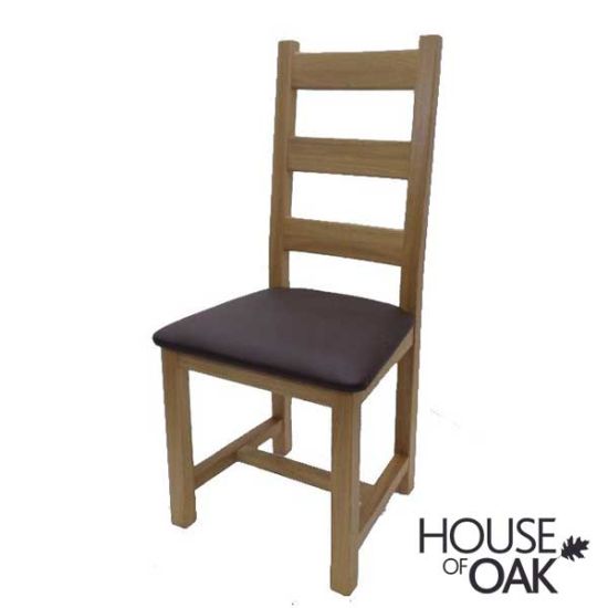 Buckingham Solid Oak Ladder Back Chair Only