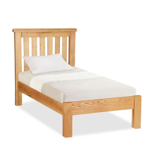 Oxford Oak 3FT Single Low Foot End Bed