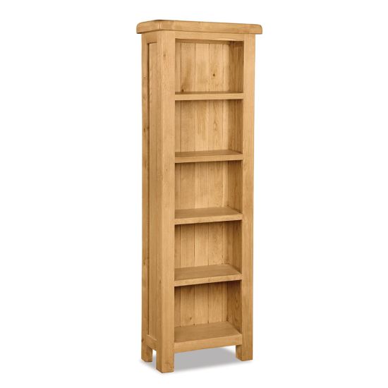 Oxford Oak 180cm x 60cm Slim Bookcase