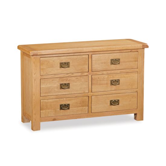 Oxford Oak Chest of 6 Drawers