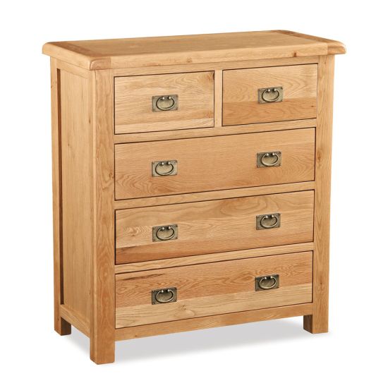 Oxford Oak 2 Over 3 Chest of Drawers