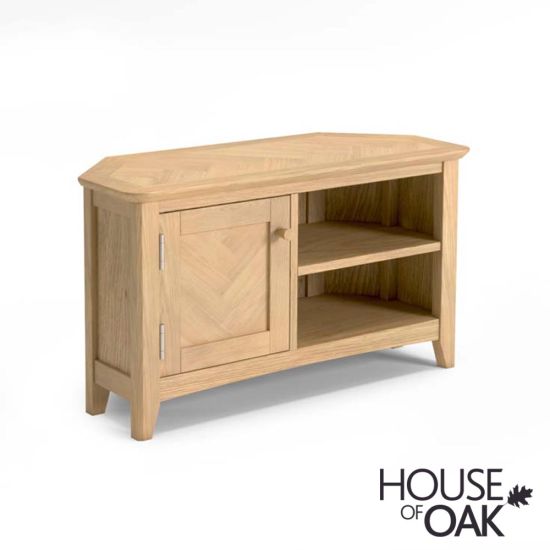 Malmo Oak Corner TV Cabinet