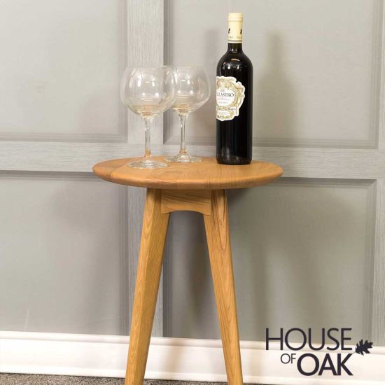 Hudson Oak Round Wine Table