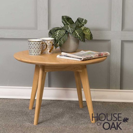Hudson Oak Round Coffee Table
