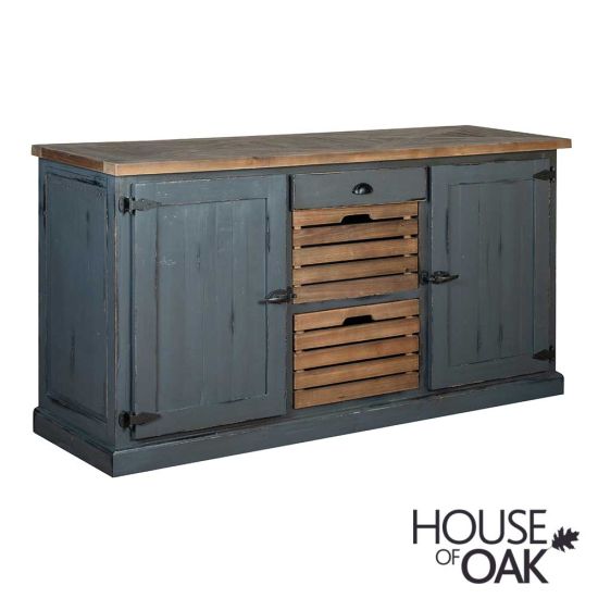 Normandy Reclaimed Pine 2 Door 3 Drawer Sideboard