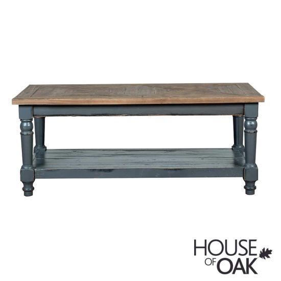 Normandy Reclaimed Pine Coffee Table with Shelf