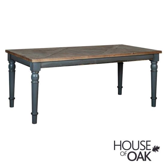 Normandy Reclaimed Pine 180cm Fixed Top Dining Table