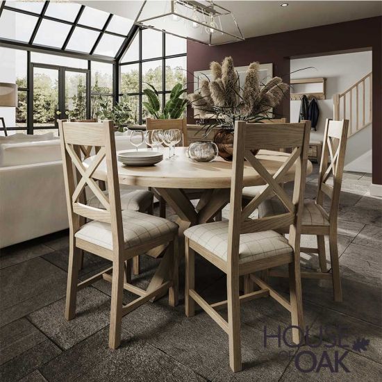 Chatsworth Oak 150cm Round Dining Table