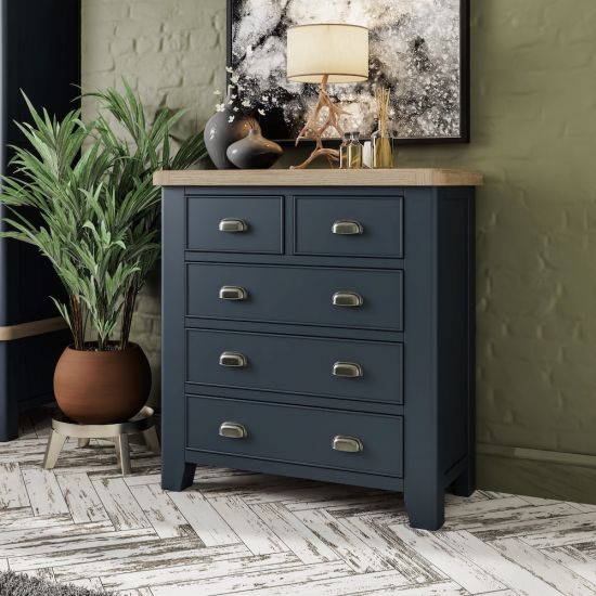 Chatsworth Royal Blue Painted Oak Furniture House of Oak