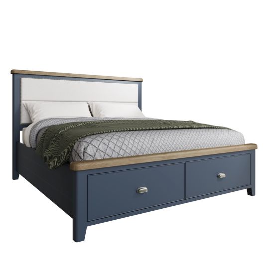 Oak Beds Bed Frames Solid Wood, King Size Bed Frame With Extra Tall Headboard