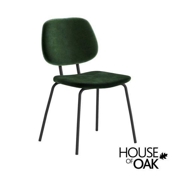 Soho Dining Chair In Green Velvet