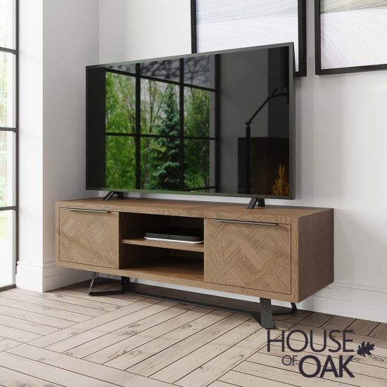 Parquet Oak TV Cabinet