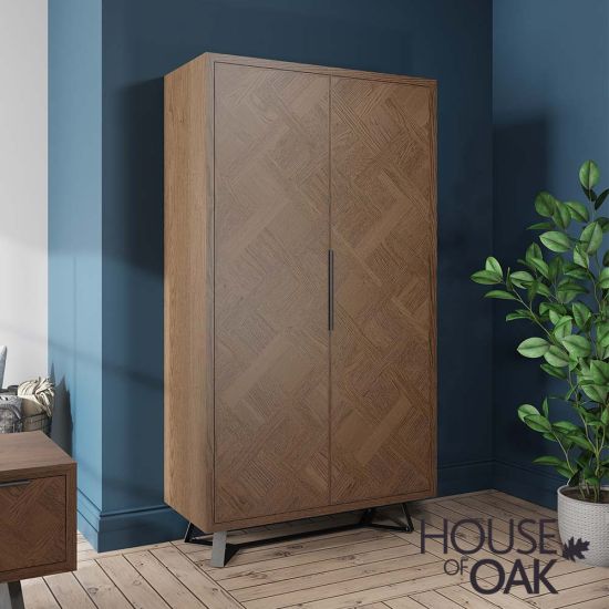Parquet Oak Wine Cabinet