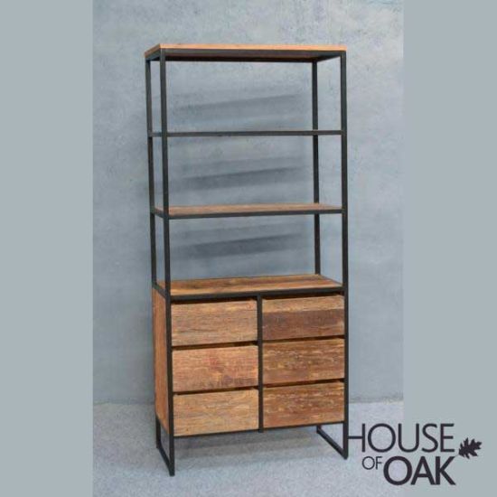 Java Sleeper Wood - 6 Drawer Bookshelf