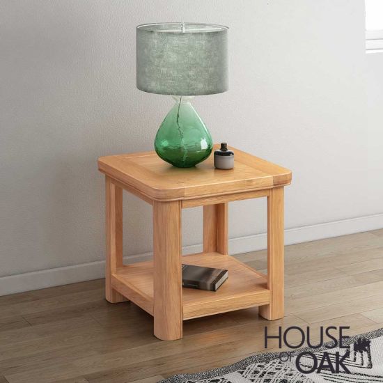 Kensington Lamp Table With Shelf