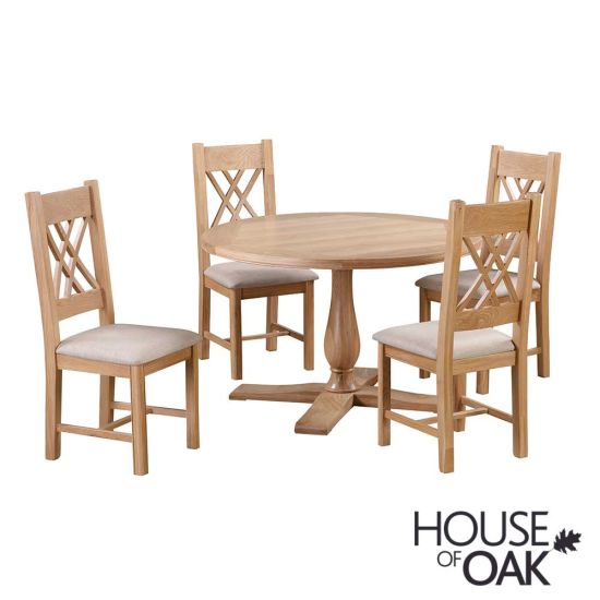 Kensington Oak 120cm Round Dining Table