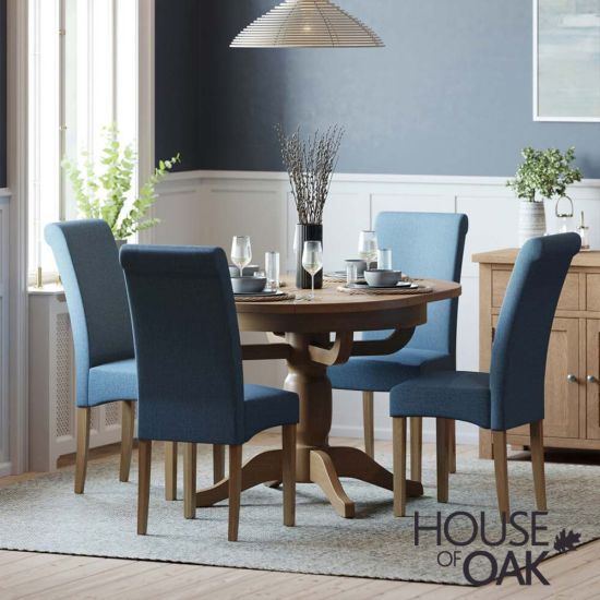 Keswick Oak 100cm Round Extending Table