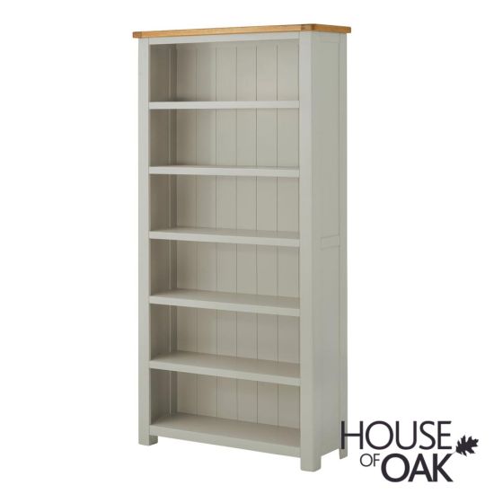 Portman Painted Large Bookcase in Stone Grey