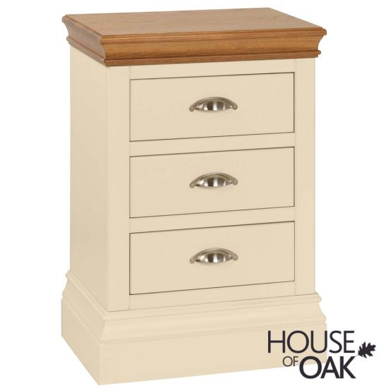 Ambleside Painted Choice of 9 Colours - 3 Drawer Bedside Cabinet