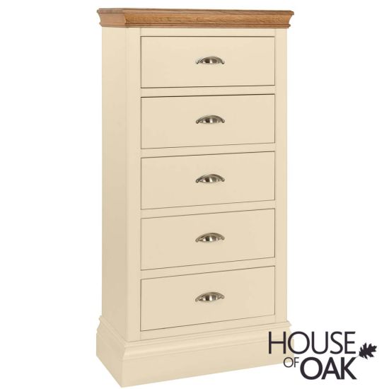 Ambleside Painted Choice of 9 Colours - 5 Drawer Narrow Chest