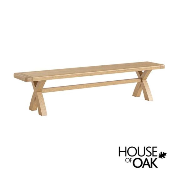 London Oak Dining Bench With Choice of 3 Cushions