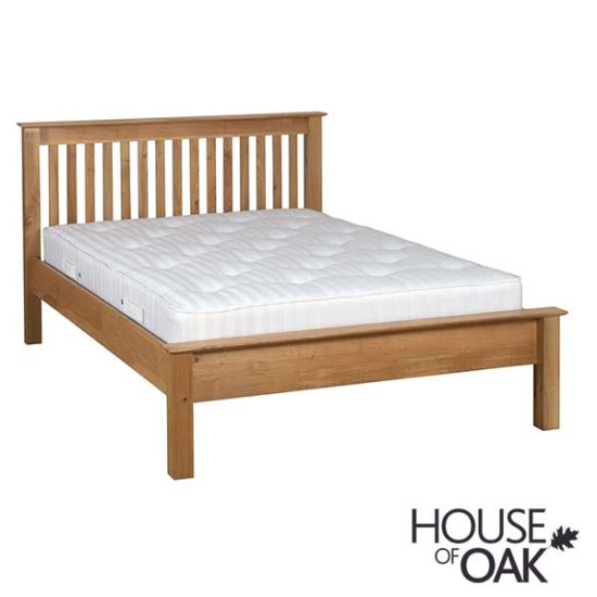 Coniston Solid Oak 4FT 6'' Low Foot End Double Bed