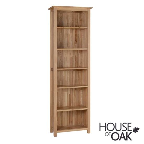 Coniston Solid Oak Tall Narrow Bookcase