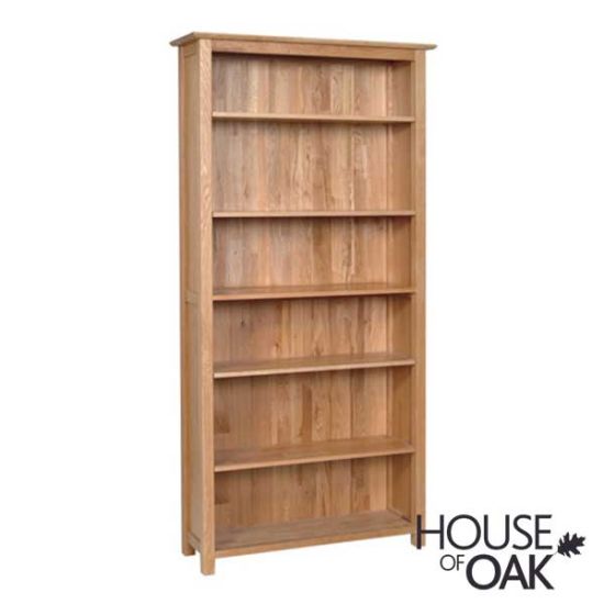 Oak Bookcases Solid Wood Bookshelves, Tall Narrow Light Oak Bookcase