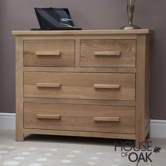 Opus Solid Oak 2+2 Chest of Drawers 