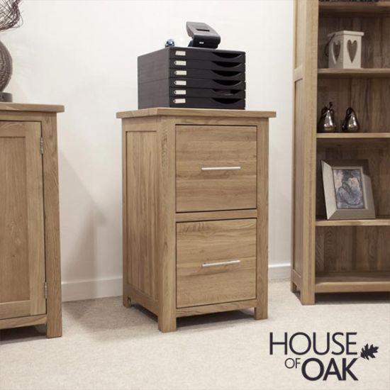 Opus Solid Oak Filing Cabinet