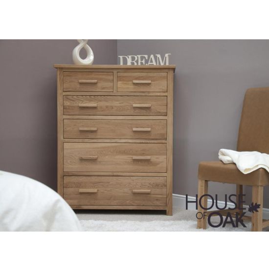 Opus Solid Oak Jumbo Chest of Drawers