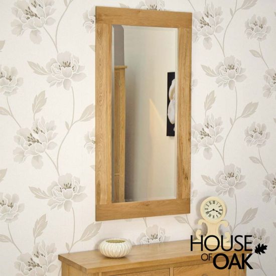 Opus Solid Oak Framed Mirror (large)