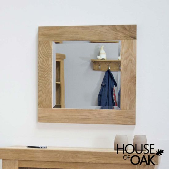 Opus Solid Oak 60cm x 60cm Wall Mirror