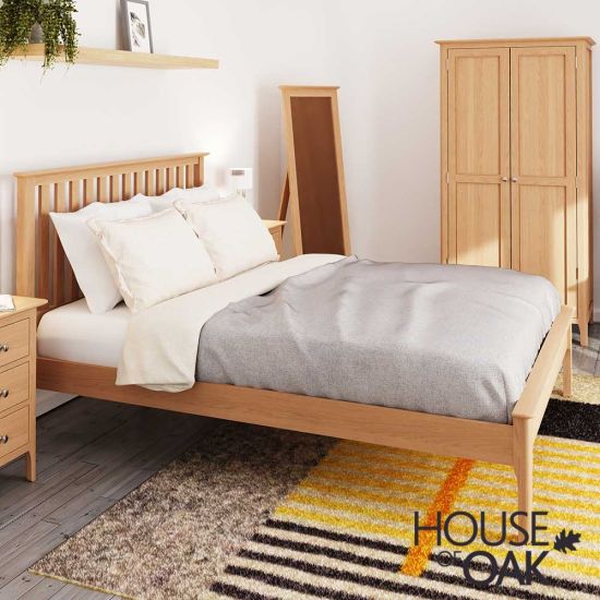 Oslo Oak 4FT 6" Double Bed