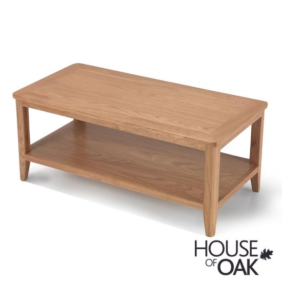 Copenhagen Oak Coffee Table with Shelf