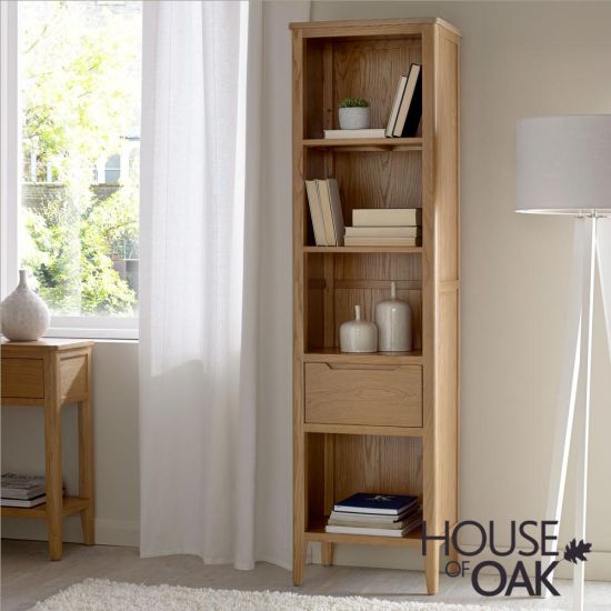 Copenhagen Oak Slim Bookcase