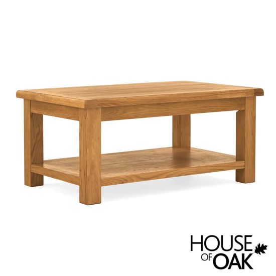 Oxford Oak Large Coffee Table with Shelf