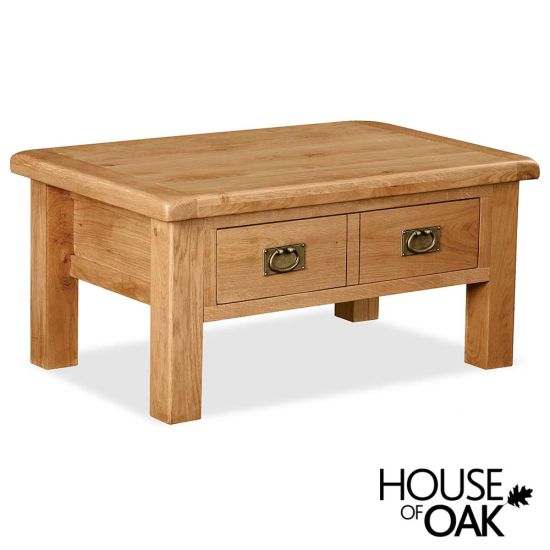 Oxford Oak Coffee Table With Drawer