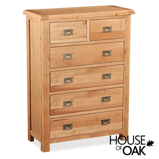 Oxford Oak 2 Over 4 Chest of Drawers