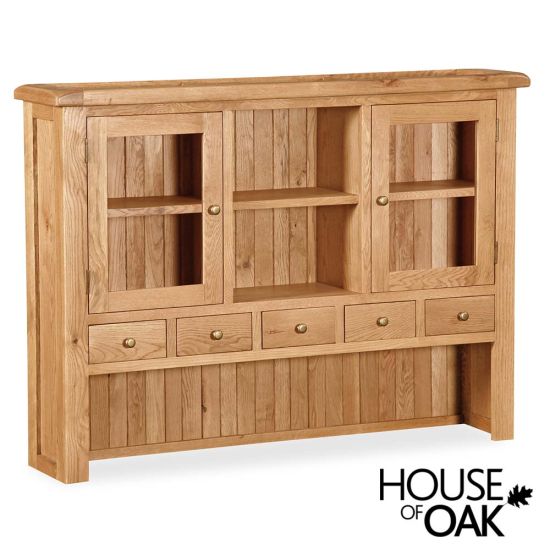 Oxford Oak Dresser Hutch Top