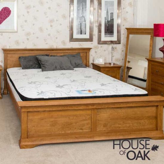 Philippe Solid Oak 4FT 6'' Double Bed