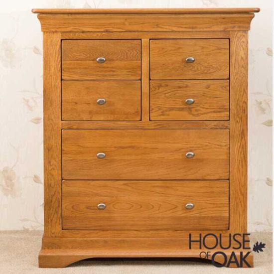 Philippe Solid Oak 4 Over 2 Chest of Drawers