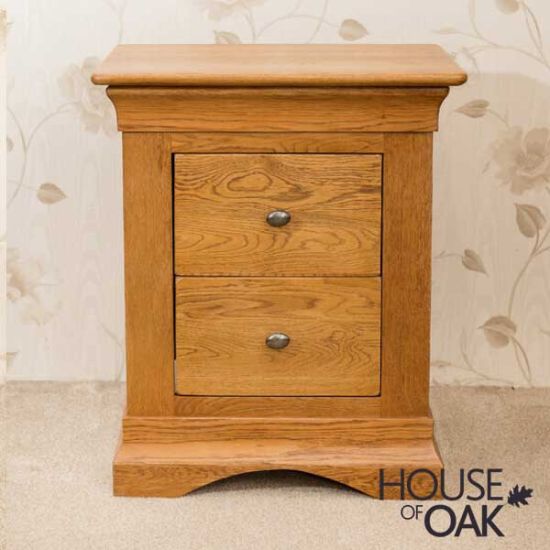 Philippe Solid Oak Bedside Cabinet